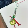 Cadena para Teléfono con Colgante de Frutas Frescas de Verano con Amuletos 3D de Fresa Roja y Cereza, Adorno Lindo de Cuentas para Niñas