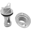 Tapón de Agua para Barco de Acero Inoxidable 316 Tapón de Cola de Barco de Plástico PP Salida de Aguas Residuales de Sentina Tapón de Fuga de Agua Liberación de Agua para Kayak