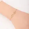Joyería Sencilla Transfronteriza Europea y Americana Número de la Suerte 8 Pulsera de Amor Infinito para Mujer Joyería Clásica Popular Venta al por Mayor