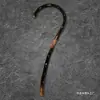 Masajeador de gancho de ratán natural para cuello, hombros, cintura y columna cervical, gancho de madera de ratán hecho a mano para dar palmaditas en la espalda