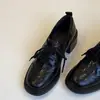 Otoño 2025 Nuevos Zapatos JK de Mujer Estilo Británico con Cordones Tacón Alto Zapatos Pequeños de Cuero Mocasines de Suela Gruesa para Mujer Tacón Cuadrado Zapatos Individuales
