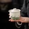 Juego de Té de Viaje con Logo Personalizado, Una Tetera y Tres Tazas, Estilo Camping de Viaje al Aire Libre, Taza Rápida de Cerámica, Regalo de Negocios, Souvenir