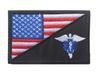 Bandeira americana/Corpo de Fuzileiros Navais dos EUA bordado requintado Velcro braçadeira selo logotipo patch
