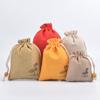 Bolsa de Linho Fino com Cordão de Lótus para o Festival do Barco-Dragão, Bolsa de Contas, Bolsa com Cordão, Bolsa de Armazenamento