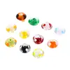Han Yuyuan, Cuentas de vidrio de lunares con forma de platillo volante de Asia Occidental, Suministros para la fabricación de joyas DIY, Cuentas transparentes con forma de rueda, Venta al por mayor