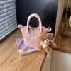 2026 Nova Bolsa de Ombro Único de Outono Feminina Estilo Fofo Bolinhas Versátil Retro Mini Bolsa Transversal