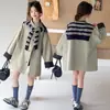 Gabardina de Otoño de Longitud Media para Niñas 2026 Nuevo Estilo Ropa de Abrigo de Principios de Otoño para Niños Mayores Estilo Casual Británico Abrigo de Moda
