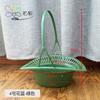 Cesta de Flores de Plástico Portátil para el Festival Qingming Sombra de Flor Cesta de Flores para Sacrificio Cesta de Flores para Limpieza de Tumbas Cesta de Flores para Limpieza de Tumbas Flor de Crisantemo Flor Cesta de Flores