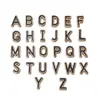 10mm Liga Cor Colorida Gotejamento de Óleo 26 Letras Contas Espaçadoras Feito à Mão DIY Pulseira Colar Corrente de Celular Pingente com Contas