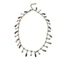 Collar de Borlas de Zircón Dopamina Colorido para Mujer Joyería de Lujo Ligero de Gama Alta Cadena para Clavícula de Temperamento Sexy Versátil Accesorios