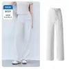 Pantalones Rectos tipo Nube para Mujer de Primavera y Verano, Protector Solar, Ligeros, Frescos, Holgados, de Cintura Alta, Caída Suave, Adelgazantes, Alta Elasticidad, Versátiles Casuales