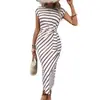 2026 Nuevo Estilo Transfronterizo Casual Moda Femenina Europea y Americana Vestido Bodycon con Tirantes, Cuello Redondo, Corte Ajustado