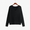 Suéter Interior de Punto de Lana 100% para Mujer Talla Grande con Cuello en V Capa Base Invierno 2026 Estilo para Mujeres de Talla Grande 22772