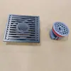 Ralo de Chão Cinza Galvanizado, Aço Inoxidável à Prova de Odores, Grande Vazão para Banheiro, Banheiro, Box de Banho, Ralo de Máquina de Lavar, À Prova de Insetos e Odores