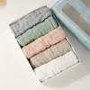 Juego de Toallas Cuadradas de Algodón Puro Seersucker para Bebé, Toalla Babero Clase A, Toalla de Mano para Recién Nacido, Pañuelo, Estilo Delgado de Verano