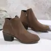 2026 Verano Nuevo Comercio Exterior Tallas Grandes para Mujer Casual Cómodos Tacón Grueso Modernos Prendas de Abrigo Cremallera Lateral Mocasines Talla Única para la Mayoría