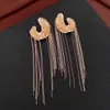 Pendientes Colgantes Redondos Huecos Geométricos de Circonita Super Brillantes de Aguja Plateada, Pendientes Exagerados Únicos con un Toque de Lujo Ligero y de Alta Gama para Mujer