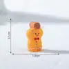 Micro-Paisaje Creativo Hombre de Jengibre Navideño Muñeco de Animal Pequeño Decoración DIY Accesorios para Colgar Mini Adornos de Escritorio