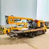 Podadora de setos montada en vehículo, Podadora de césped para paisajismo de jardines, Vehículo multifuncional para poda de ramas a gran altura