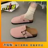 Zuecos Estilo Retro Birkenstock para Mujer, Calzado para Exteriores, Novedad Primavera/Verano 2026, Deslizables Casuales Perezosos de Suela Gruesa, Media Zapatilla