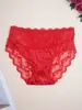 Producto exclusivo transfronterizo: Bragas sexys de encaje calado para mujer, empalme de satén, suaves y versátiles, cómodas, sedosas, alta elasticidad