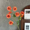 Flores de Simulación 8 Cabezas Peonía Mariposa Boda Flores Artificiales de Seda de Alta Gama Adornos Terminados Decoración de Sala de Estar Flores Falsas Venta al por Mayor