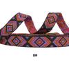 Suministro directo de fábrica cinta jacquard étnica de color de 25 mm de ancho de poliéster algodón para ropa zapatos y sombreros accesorios decorativos para equipaje