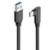 Cable USB3.2 tipo C en ángulo cable VRLink gafas de cámara casco Oculusquest2 línea de transmisión