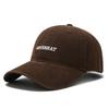 Gorra de béisbol de algodón lavado con letras bordadas sencillas para mujer, estilo urbano, combina con todo, gorra de ala ancha pequeña, moda masculina