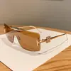 Gafas de Sol Aviador de una Pieza Modelo Nuevo 2026 Luo Jia, Gafas de Sol Metálicas de Moda Estilo Ins, Gafas de Sol Únicas