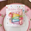 5 Pinzas para el Cabello de Dibujos Animados Lindas para Niños, Estilo Super Adorable de Goteo de Aceite, Pasadores Versátiles de Dopamina para Niñas, Accesorios para el Cabello