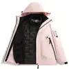 Jaqueta Três-Em-Um Removível Outono e Inverno Duas Peças Corta-Vento Outdoor Jaqueta Masculina Repelente à Água Tamanho Grande Jaqueta para Montanhismo