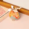 Nuevo Brocado Song de Estilo Chino Colgante de Caqui de Doble Cara Amuletos para Bolsos DIY Tienda Creativa Cultural Broche Hanfu Colgante Accesorio