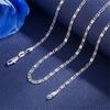 Cadena corta de clavícula de moda Yihua chapada en oro de 18 quilates cadena plana de 2.5 mm Europa y los Estados Unidos joyería extranjera collar al por mayor