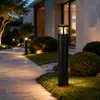 Luz LED personalizada para césped, luz de jardín impermeable para exteriores, luz solar para paisajismo de parques, luz cilíndrica moderna minimalista