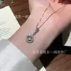 Atacado do Fabricante Pingente de Jade Azul Natural Inserido em Prata S925 Personalização em Pequenos Lotes