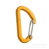 No. 4 hebillas de resorte de alambre en forma de D, gancho de liberación rápida, aleación de aluminio, gancho externo, accesorio para llavero para mochilas exteriores de alta resistencia