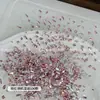 Arte de uñas rojo rosa K9 pedrería irregular de fondo plano imitación corte Huazi adornos súper brillantes artículo popular de celebridad de internet pedrería súper brillante al por mayor