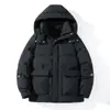 Chaqueta de Invierno Nueva para Hombre Engrosada Cálida Moda Combinación de Colores Casual Ropa de Invierno con Capucha 90 Chaqueta de Plumón de Pato Blanco Hombre