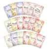 Compra Directa Transfronteriza del Set de 18 Tarjetas de Lenguaje Floral, Tarjetas Florales Pintadas a Mano con Acuarela y su Significado para Decoración de Bodas y Expresión Emocional