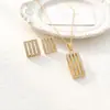 Oferta Especial Cadena para Clavícula de Acero de Titanio de Alta Calidad que Conserva el Color para Mujer, Elegante y Lujoso Set de Cadenas para Pendientes con Diseño Estrellado