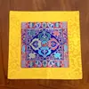 Tapete de Mesa para Oferendas Estilo Xizang, Tapete de Pano para Estátua de Buda, Tapete de Altar Espessado, Pano de Altar Amarelo para Buda, Tapete de Oferendas, Toalha de Mesa de Altar