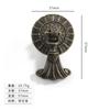 Pastoral Europeo Agujero Único Bronce Puerta de Gabinete Armario Manija Antigua Aleación de Zinc Manija de Puerta Almacenamiento