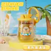Mini Botella Pistola de Agua de Dibujos Animados de Dinosaurio Llavero Luminoso Creativo Colgante Divertido Presionar Spray de Agua Juguetes para Niños