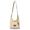 Bolso de Paja de Gran Capacidad para Mujer 2026 Nuevo Estilo Casual Versión Coreana Bolso Tote Cruzado Diario Bolso de Hombro de Moda
