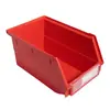 Caja de Piezas para Montar en la Espalda Engrosada, Caja de Plástico para Herramientas de Material, Caja de Almacenamiento Cuadrada con Ranuras para Hardware Electrónico, Venta al por Mayor