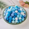 Pompons de cores mistas, materiais de artesanato criativo DIY para jardim de infância infantil, pompons pequenos coloridos, bolas de pelúcia de alta elasticidade para decoração