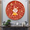 Fabricante de Punto de Cruz TikTok Kuaishou Xiaohongshu Dropshipping Nuevo Modelo 2026 Bordado con Hilo Sala de Estar Bordado Redondo Cien Bendiciones