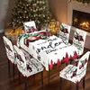 Funda Elástica Estampada para Asiento de Navidad Transfronteriza, Mantel Impermeable Adecuado para Decoración Festiva de Hogar, Restaurante, Hotel
