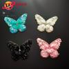 Al por mayor transfronterizo xiangfeng mariposa de cuentas hecha a mano pegatinas de tela accesorios para ropa bolsos parche de accesorios accesorios diy